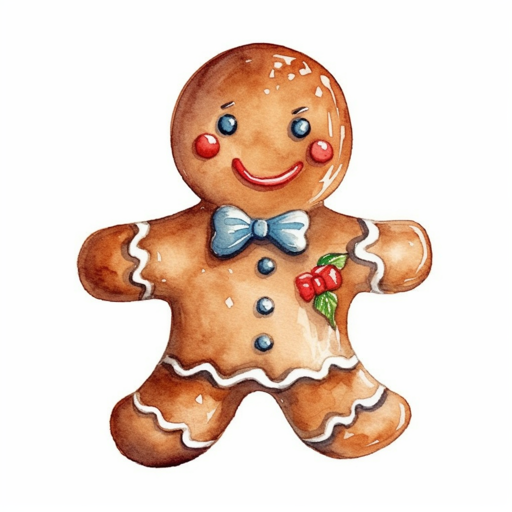 gingerbread man clipart