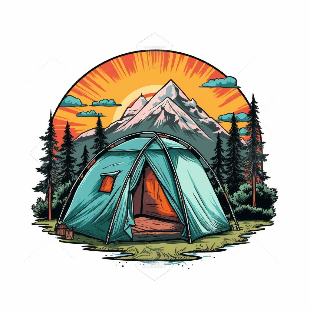 camping shirt cliparts