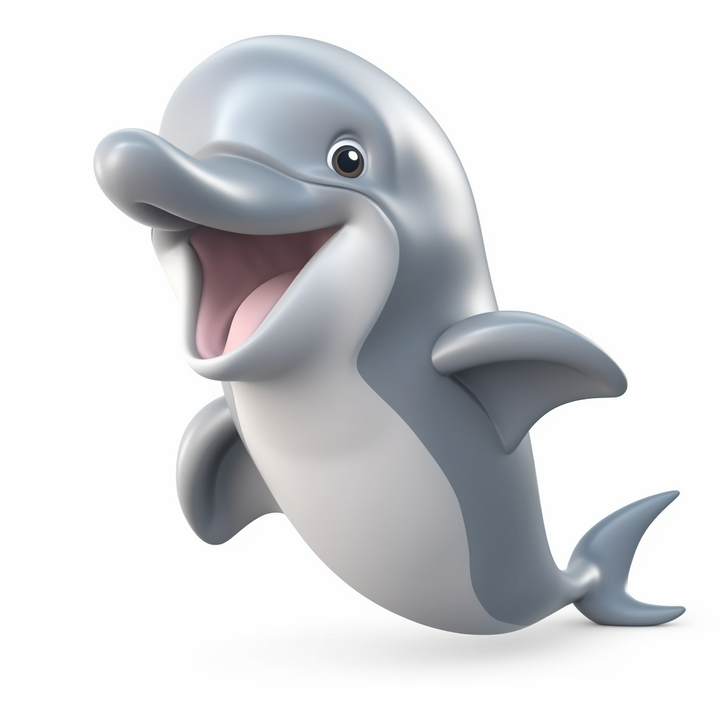 cartoon dolphin clipart