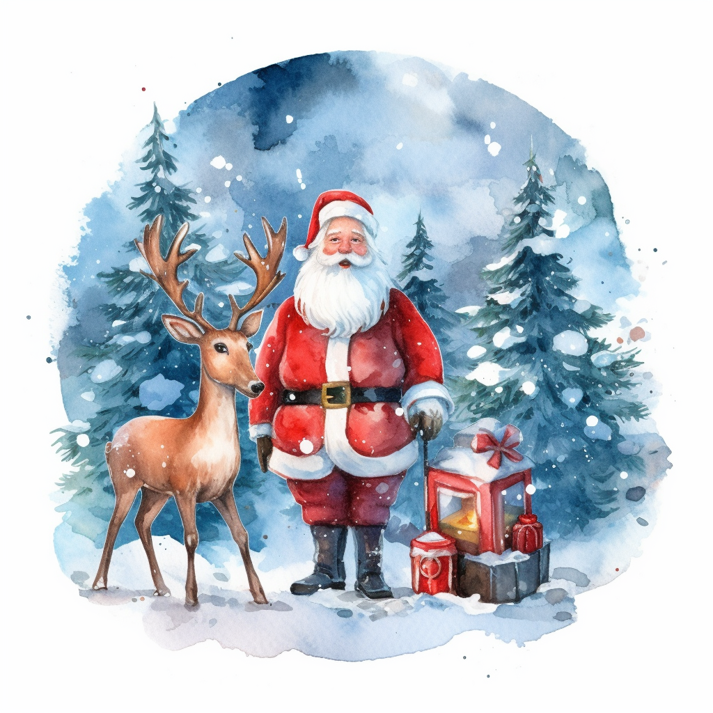 christmas deer cliparts