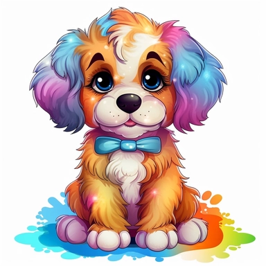 Cute & Colorful Dogs Clip Art Designs hd PNG Images