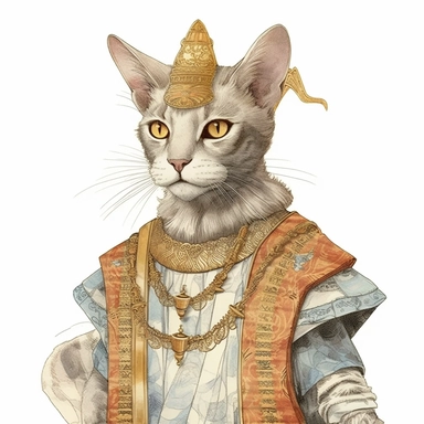 collage quirky cool collage Ancient Roman cat Felis catus clipart, Wearing a formal dress, detailed, clean line, hd, on white background, spaced out