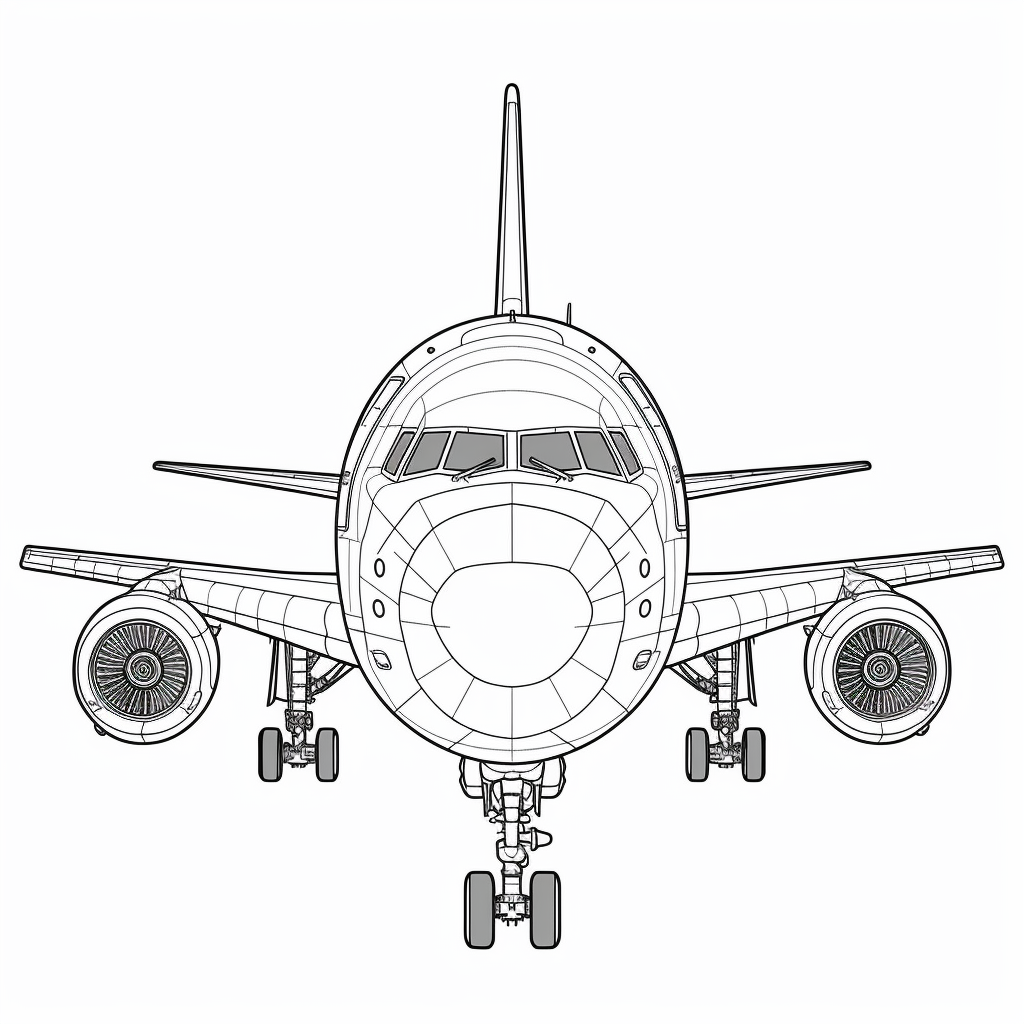 black airplane cliparts