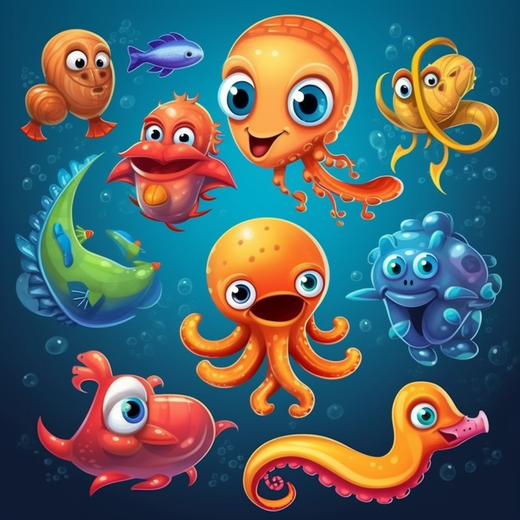 cartoon dolphin clipart