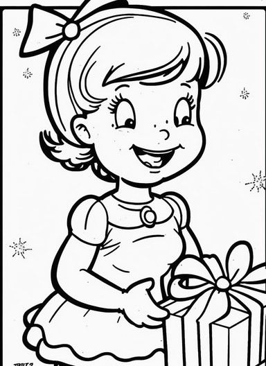 line art, black and white, christmas, happy mood, cartoon sketch, coloring page for kids, coloring page for children, thick lines, realistic, drawing, printable outlined art, crisp lines, No background, clip art, hand drawn, No shadows, drawing, No gray, 