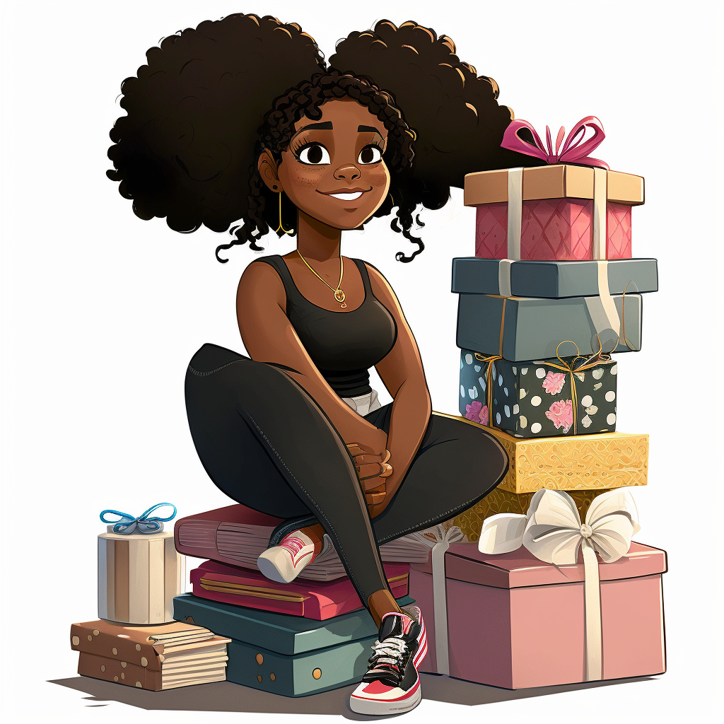 black teen cliparts