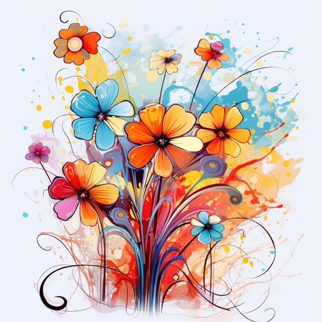 flowers art clip