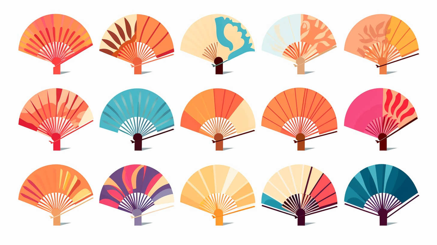 cute fan cliparts