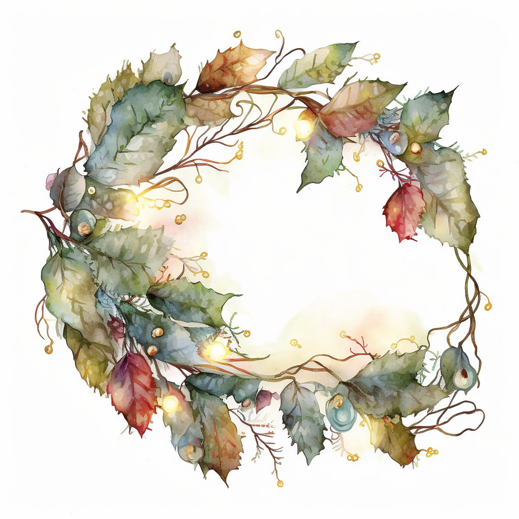 christmas garland clipart