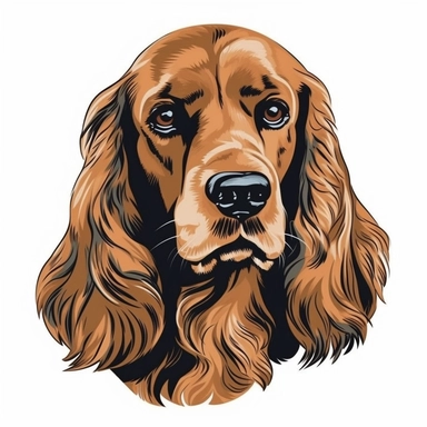 dog cocker Spaniel clip art
