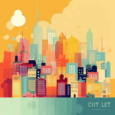 city, cities,clipart, web pallete colors