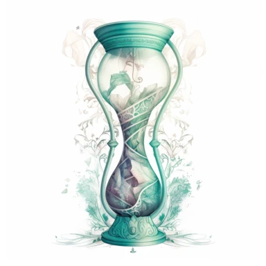hour glass decorated ornaments , in the style of mystic mechanisms ,pencil art illustrations, Isolated white background, reimagined by industrial light and magic, lith printing, illusory images, watercolor clipart, very subtle emerald tones, , ,