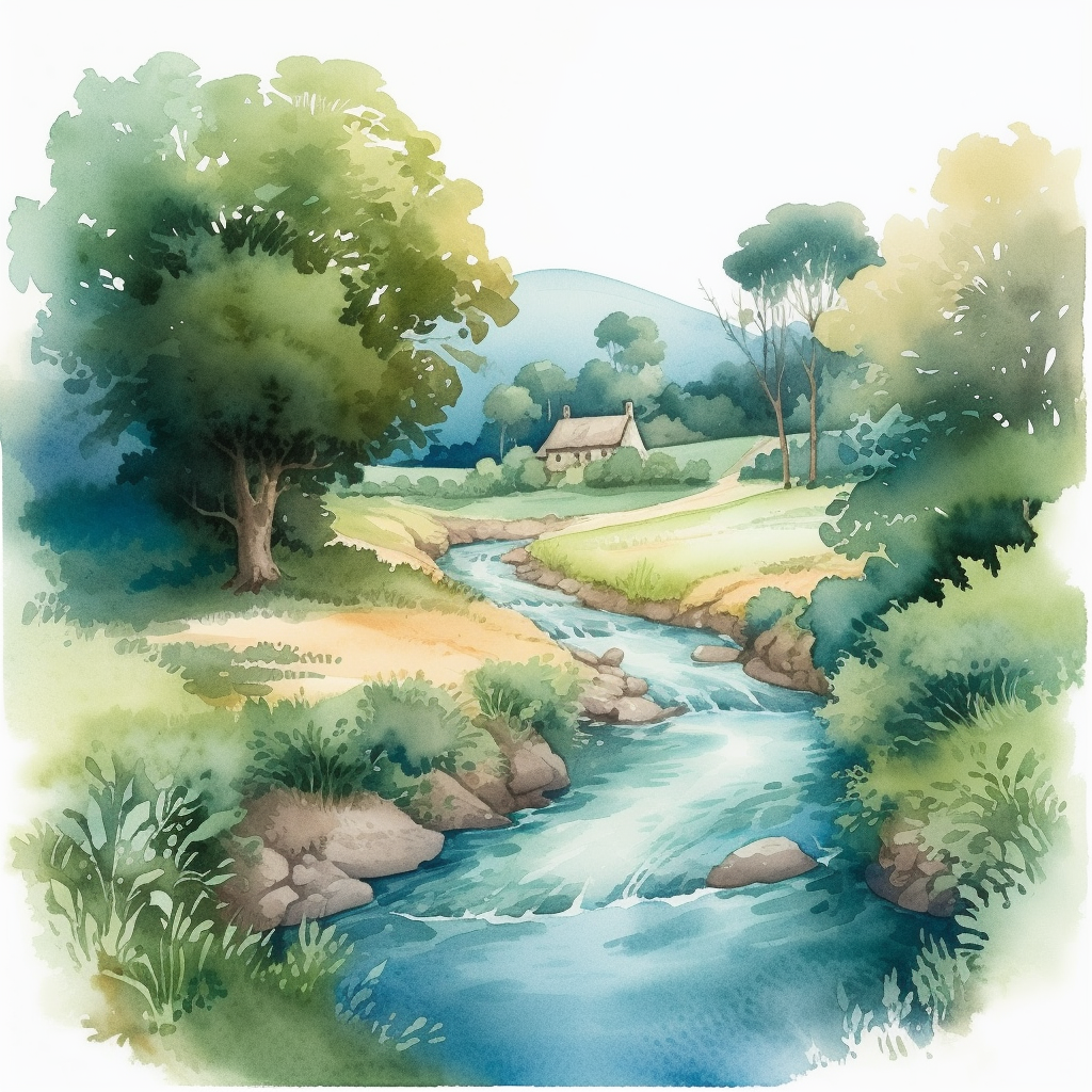 flowing river cliparts