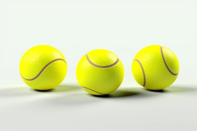 minimalistic clipart set three sport tennis ball