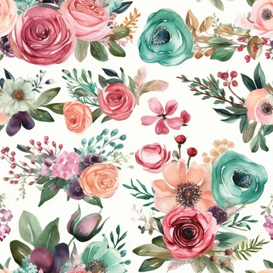 Design a set of watercolor-style digital cliparts specifically for wedding and event decorations. The cliparts should include elements such as flowers, garlands, wreaths, ribbons, and romantic symbols like hearts and doves. Consider various color palettes and styles to cater to both traditional and modern weddings and events. The cliparts should be versatile and suitable for use in invitations, save-the-date cards, menu cards, table cards, seating charts, and other decorative elements