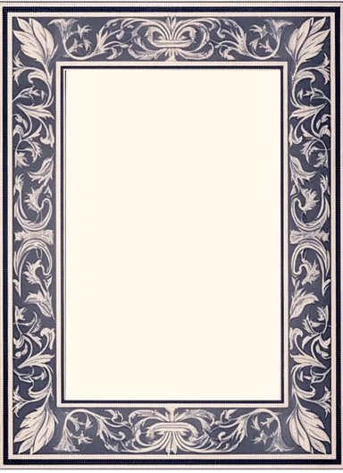 old english style decorative frame clipart, in the style of light gray and indigo, andrea mantegna, kodak vision3, late 19th century, mikhail nesterov, highly detailed foliage, slide film