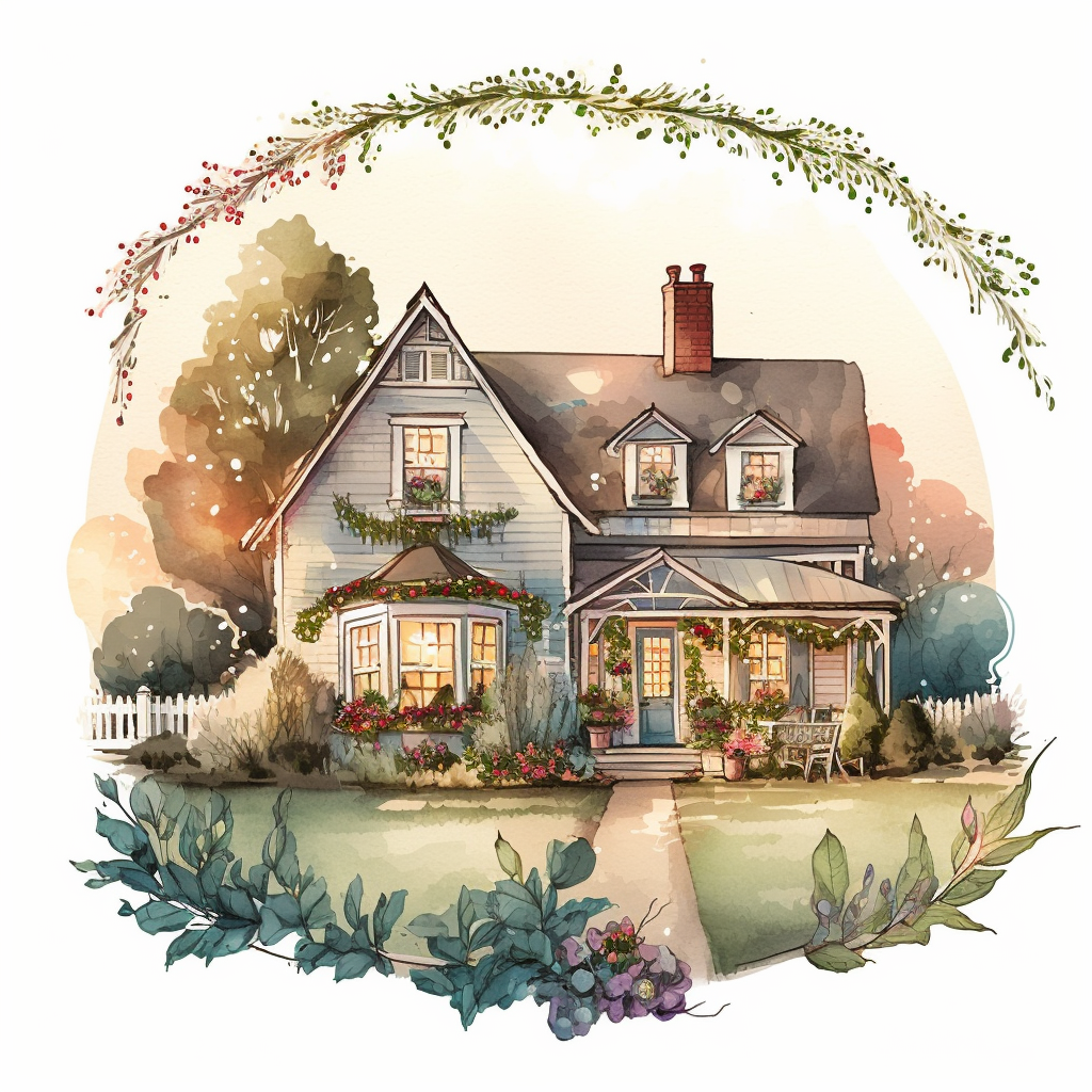 christmas garland clipart