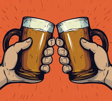 free royalty free clip arts of hands holding beer mugs, in the style of visual puns, animated energy, animated gifs, caricature-like illustrations, soggy, rtx