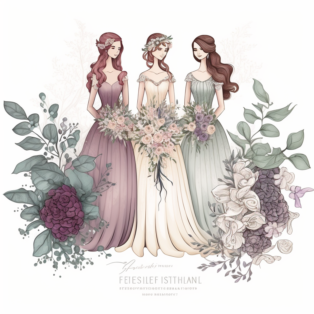 friends wedding cliparts