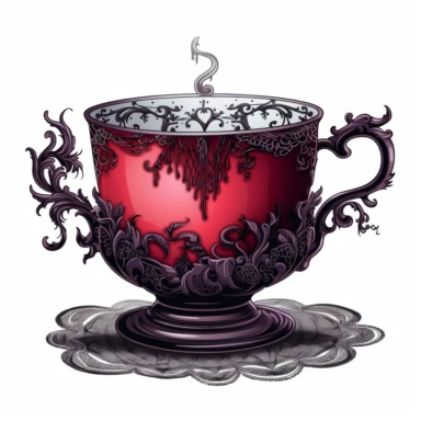 make gothic tea cup clipart
