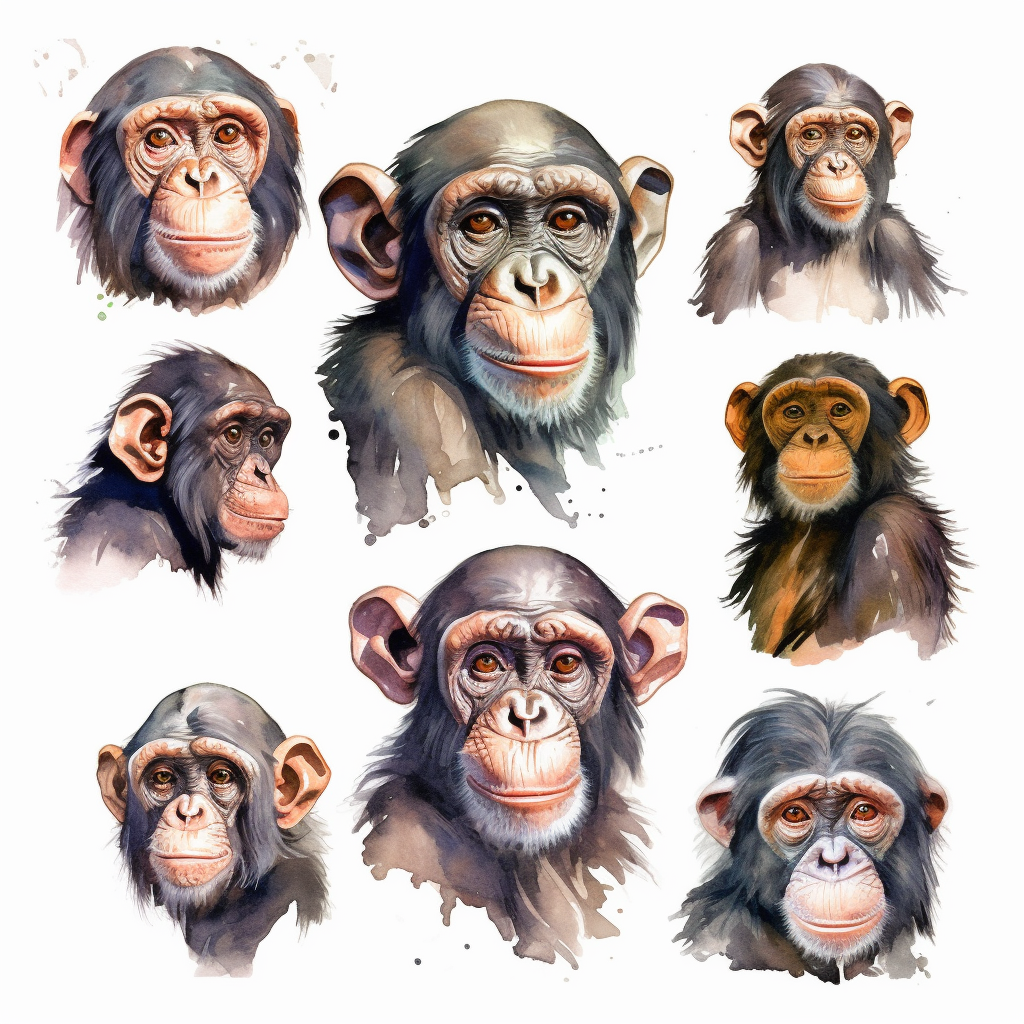 chimpanzee cliparts