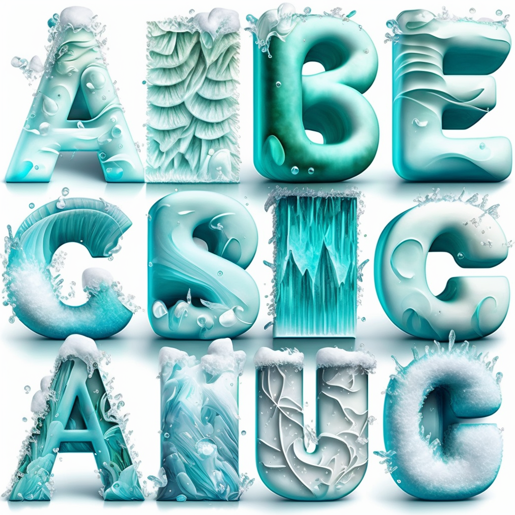 d alphabet cliparts