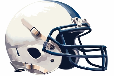 Football helmet, clipart, white background, cartoon ,