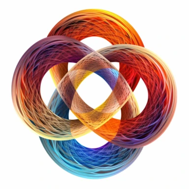 infinity fractal clipart, on white background