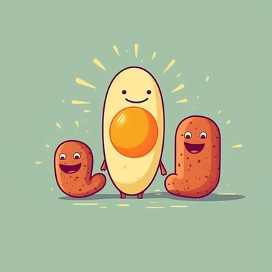 cute breakfast sausage clip art