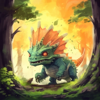 angry dragon in the forest, Watercolor Clipart, strybk, full Illustration, 4k, watercolor, soft lighting, concept art, watercolor style, strybk, chibi kawaii, Octane rendering, 3d. Craig Davison, Aubrey Beardsley, Conrad Roset, Aikut Aidogdu, Agnes Cecil, watercolor style