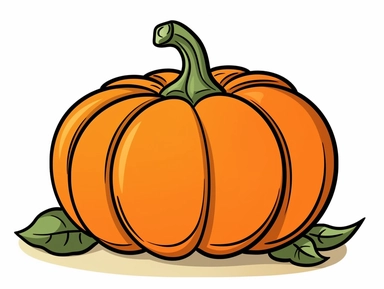 1 Pumpkin Clip art, Simplified,