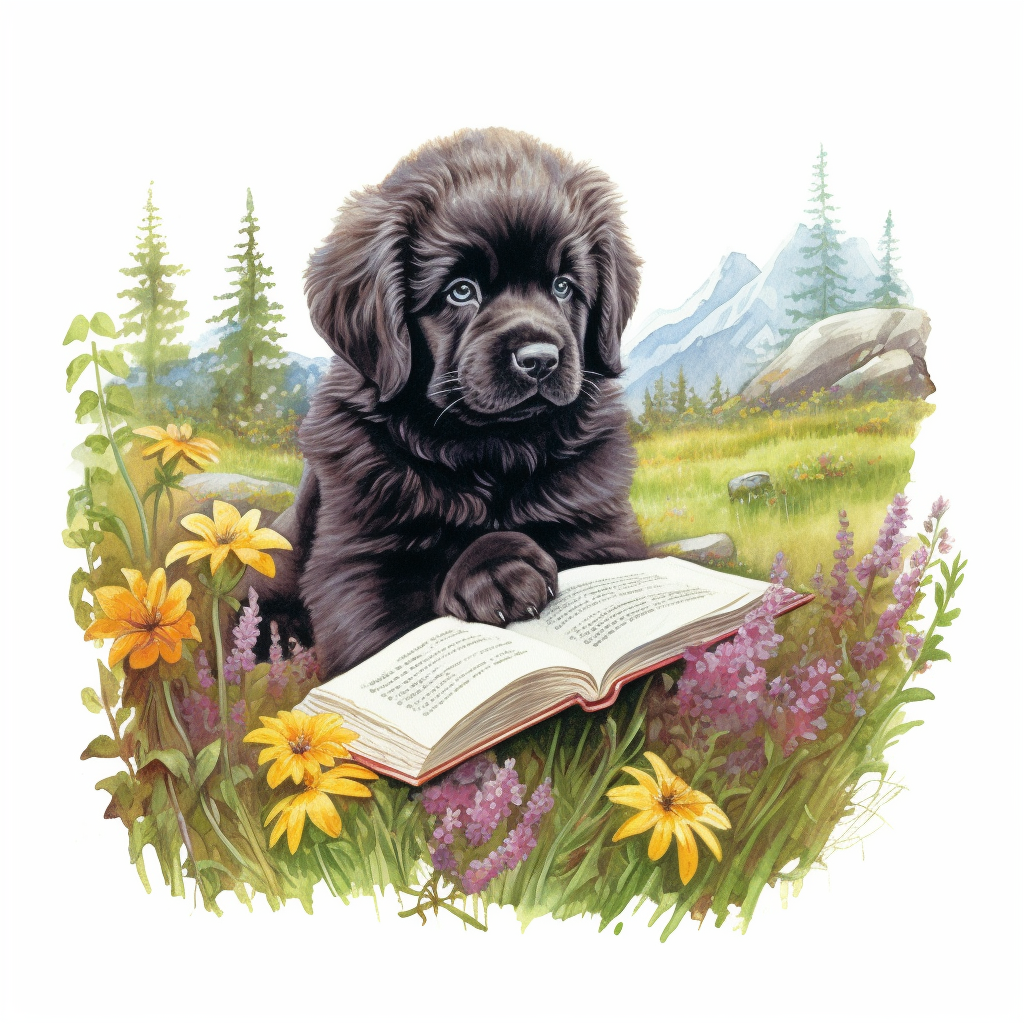 newfoundland puppy cliparts