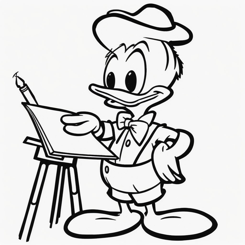duck drawing cliparts