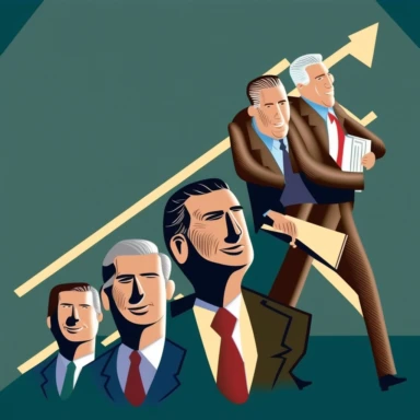 Men in Leadership positions, clipart