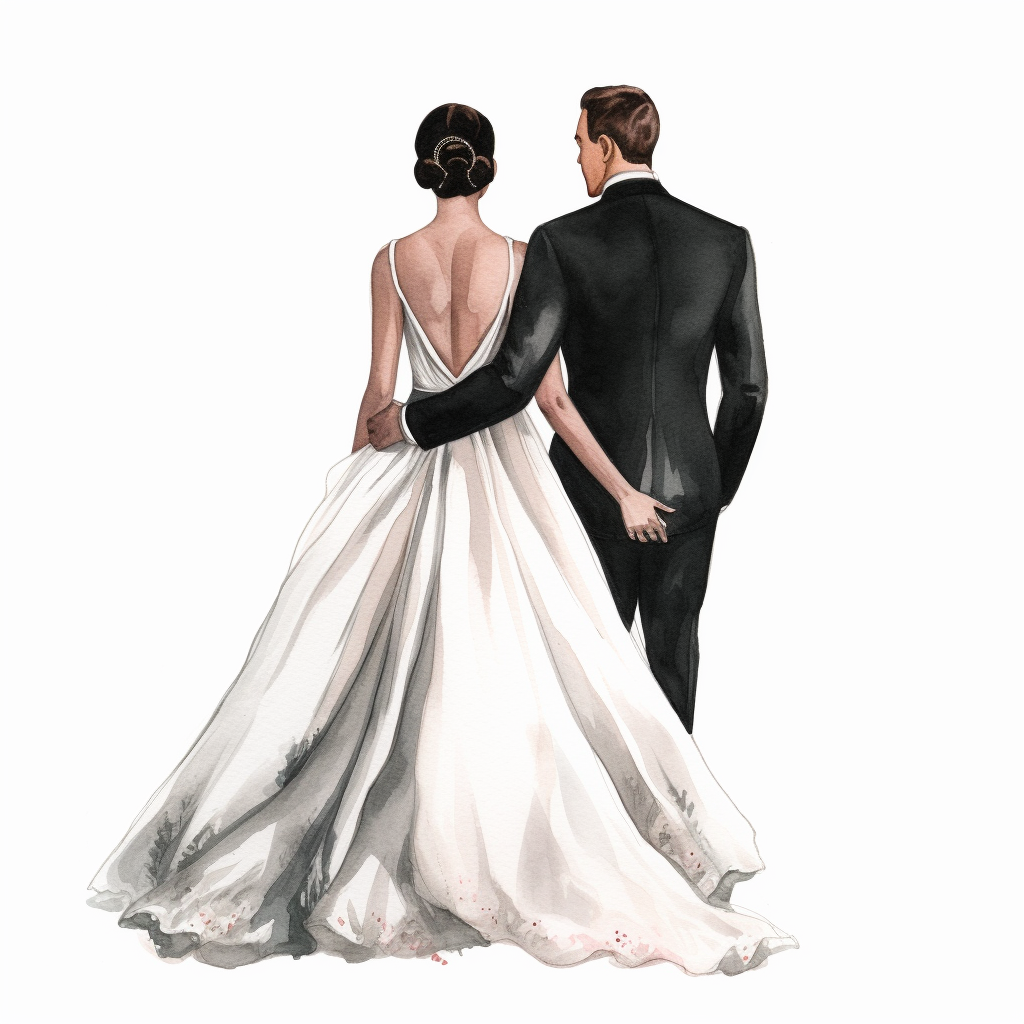 married couple clipart