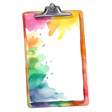 watercolor, Different types of memo notes png Full body realistic cartoon in 32K UHD cute. 15 cm thick outline. Black color. There was no shadow on the ground. 8k with realistic watercolors and detailed illustrations. PNG clipart, transparent white background