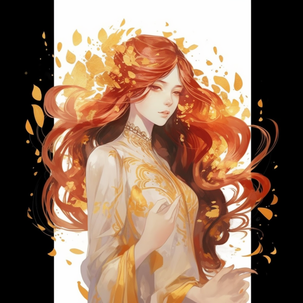flowing hair cliparts