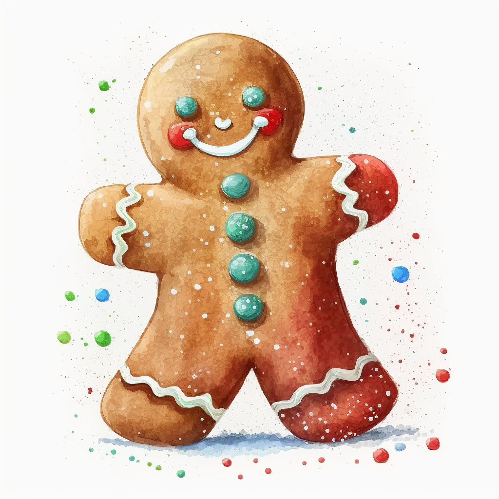 gingerbread man clipart