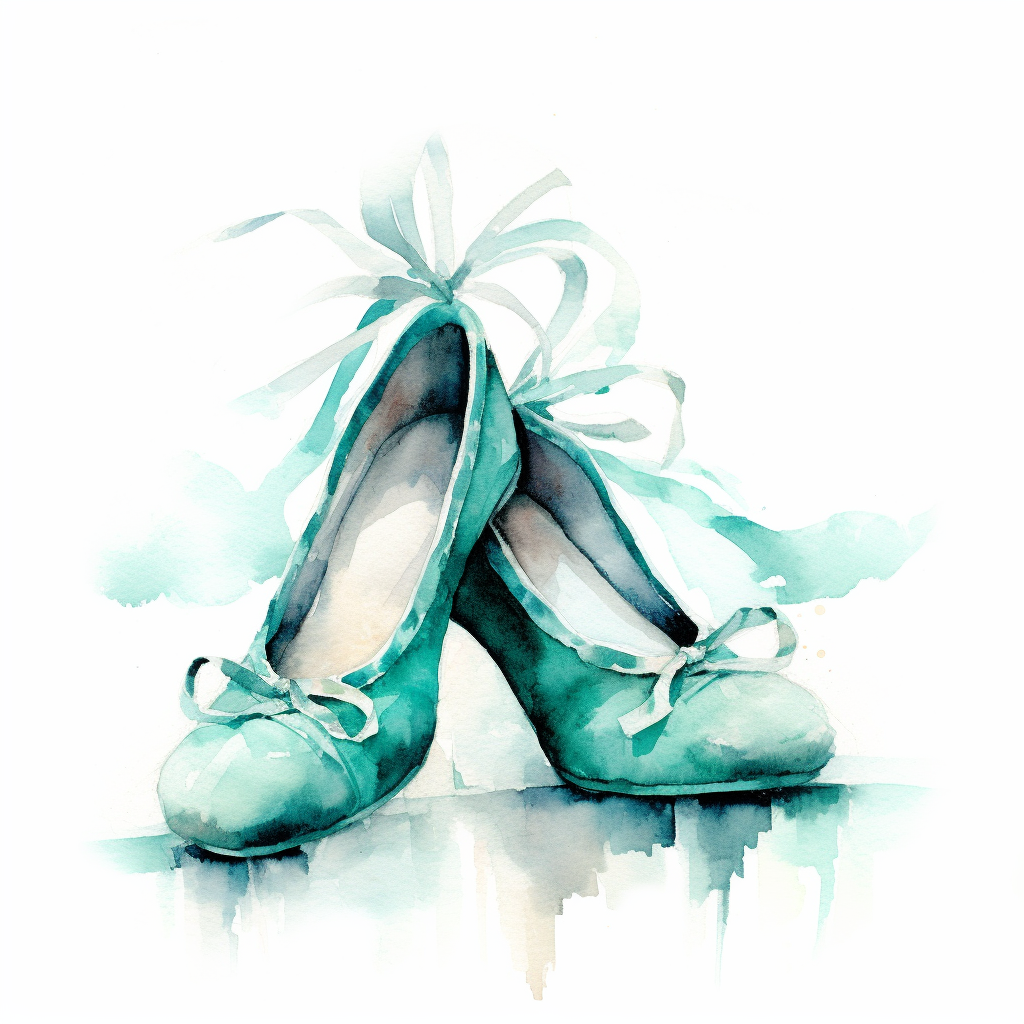 ballet shoes clipart