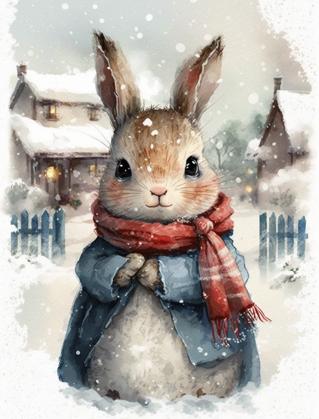 christmas village clipart