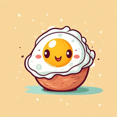 cute breakfast egg clip art