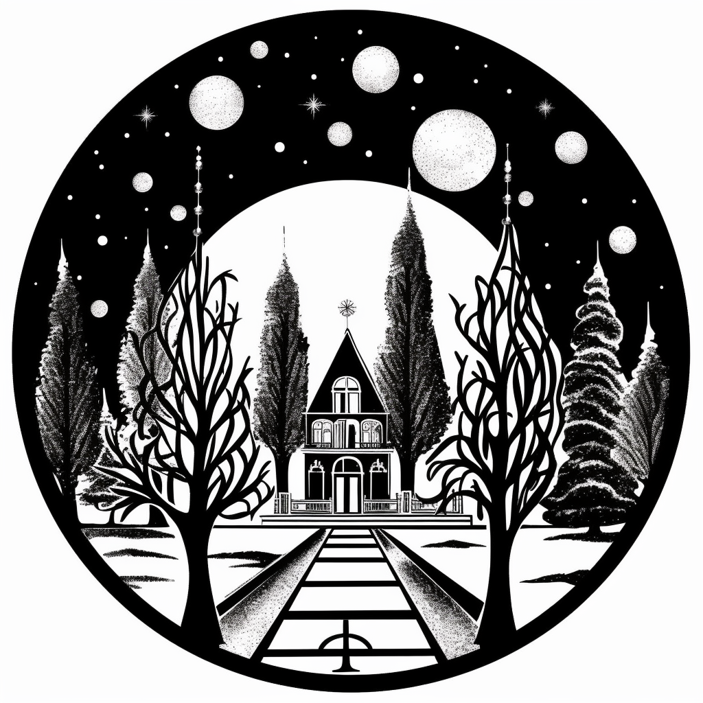 christmas circle cliparts