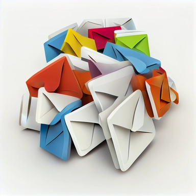 emails , clipart, white background