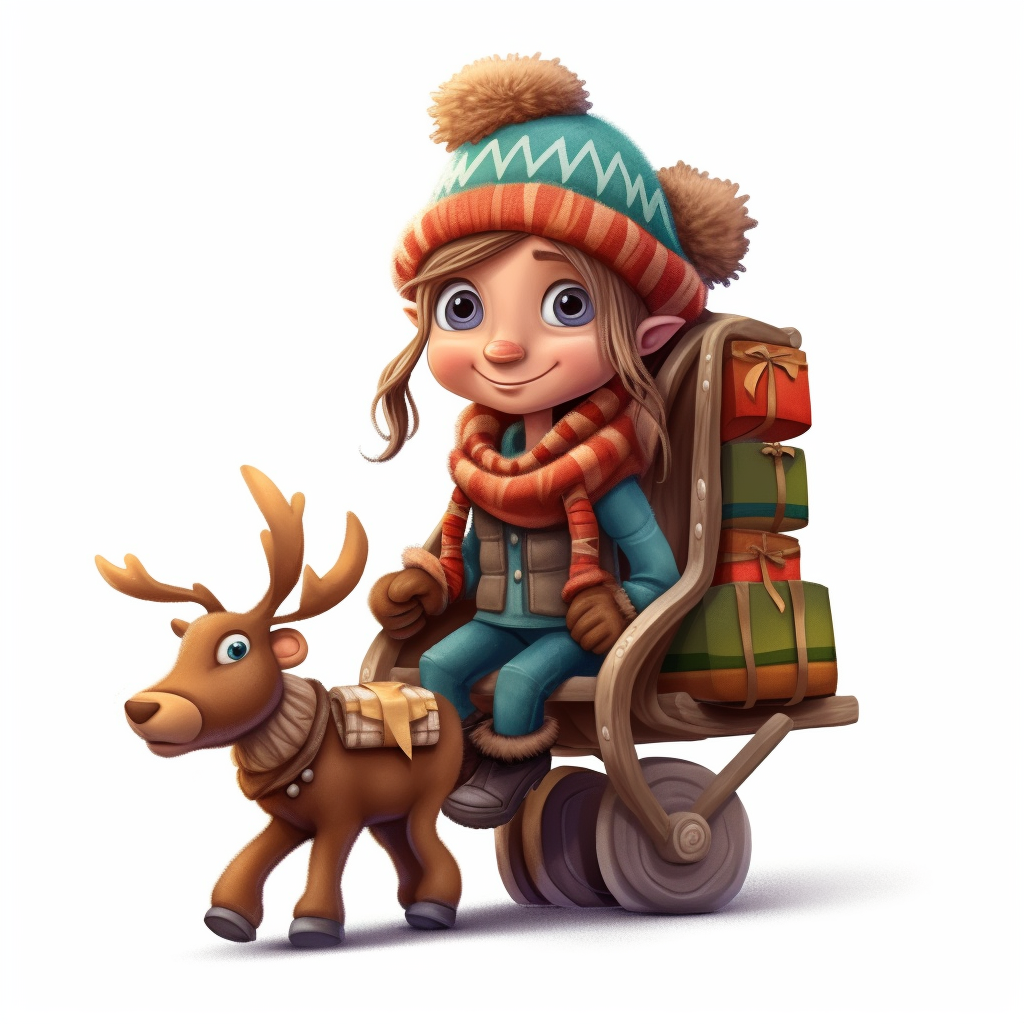 cute reindeer clipart