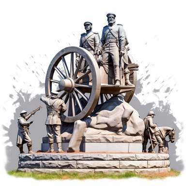 clipart Gettysburg National Military Park, Pennsylvania , America , interior design , photo realistic, white background