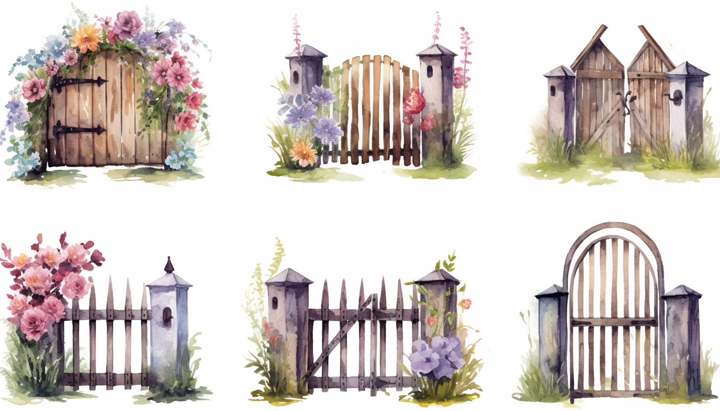 country flower cliparts