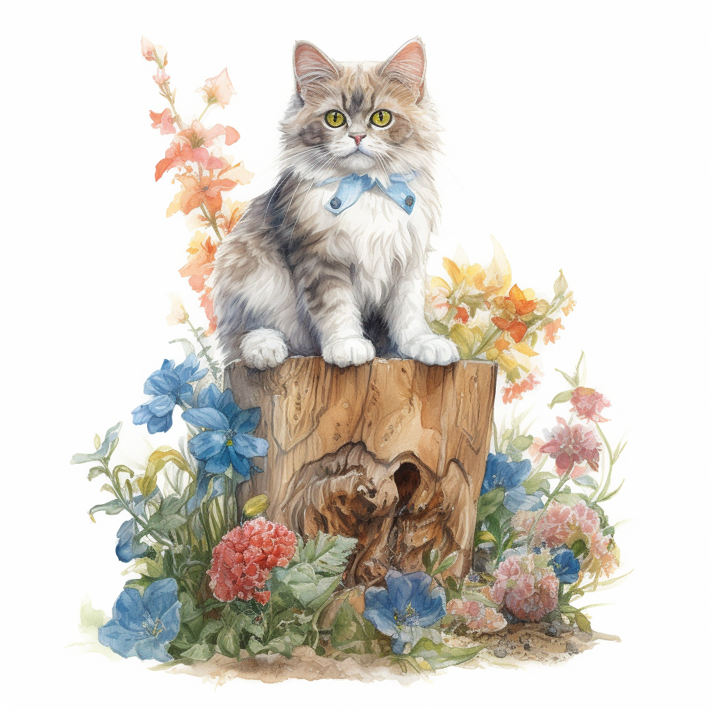 cat sitting cliparts