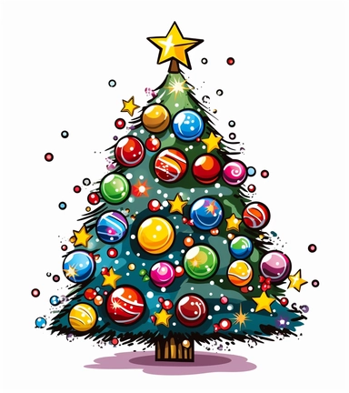 a christmas clip art free download 4 royalty free clipart, in the style of eye-catching, glorious, gond art