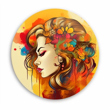 cartoons stiker planet heart cachalot pride watercolor pop art style clipart by Gustav Klimt golden woman , on a white background, detailed, realistic
