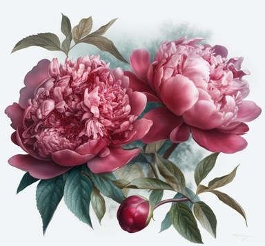 peonies for sale download free peonies as clipart peonies clipart | image for peonies designs, in the style of miho hirano, dark cyan and magenta, ornamental details and embellishments, boris kustodiev, hyper-realistic details, magenta and gray, meticulous pointillism on a white background
